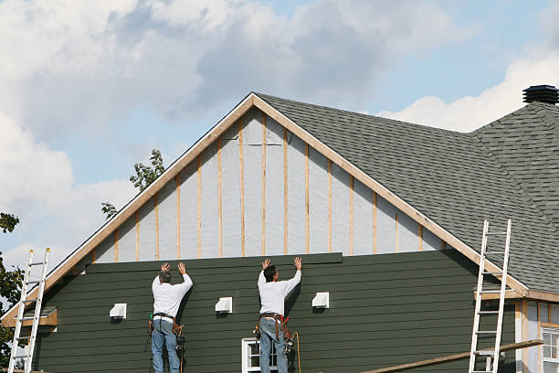 Professional Siding Replacement technician working in Burnt Cabins, PA